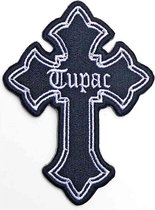 Tupac Patch Cross Zwart