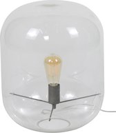 Design tafellamp in transparant gekleurd glas