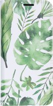 Design Softcase Booktype Samsung Galaxy S20 hoesje - Monstera Leafs