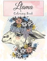 Llama Coloring Book