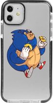 Hoesjes Atelier Zwart Frame Transparant Impact Case Dikke Sonic voor IPhone 11 met ScreenProtector