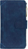 Luxe Portemonnee iPhone 11 Pro hoesje - Donkerblauw