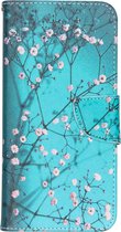 Design Softcase Booktype Samsung Galaxy A70 hoesje - Bloesem