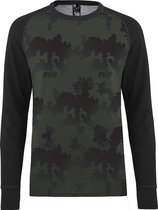 Bula Freeride thermo shirt merino wol - olijfgroen - 10 jaar