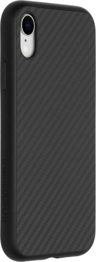 Coque iPhone Xr SolidSuit Backcover - Fibre de Carbone Noir