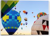 Acrylglas - Lucht gevuld met Luchtballonnen - 40x30cm Foto op Acrylglas (Met Ophangsysteem)