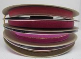 Decoratief lint, set van 4 rolletjes, 20 m1 p/rol, Mix van 4 kleuren in variabele breedtes