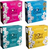 Spellenbundel - Dobbelspel - 4 Stuks - Rory's Story Cubes Actions, Fantasia, Astro & Emergency