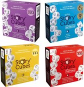 Spellenbundel - Dobbelspel - 4 Stuks - Rory's Story Cubes Actions, Emergency, Mystery & Heroes