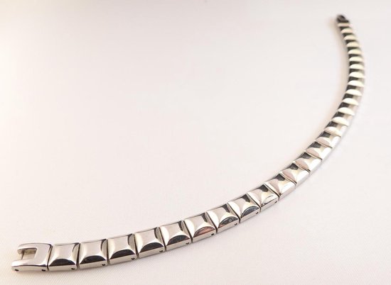 Pronkjuweel Titanium armband 7255 lengte armband 21 cm