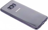Backcover met metallic rand Samsung Galaxy S8 hoesje - Donkergrijs