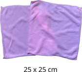 Microvezeldoekjes - Microvezeldoek - schoonmaak - 2 stuks - Roze