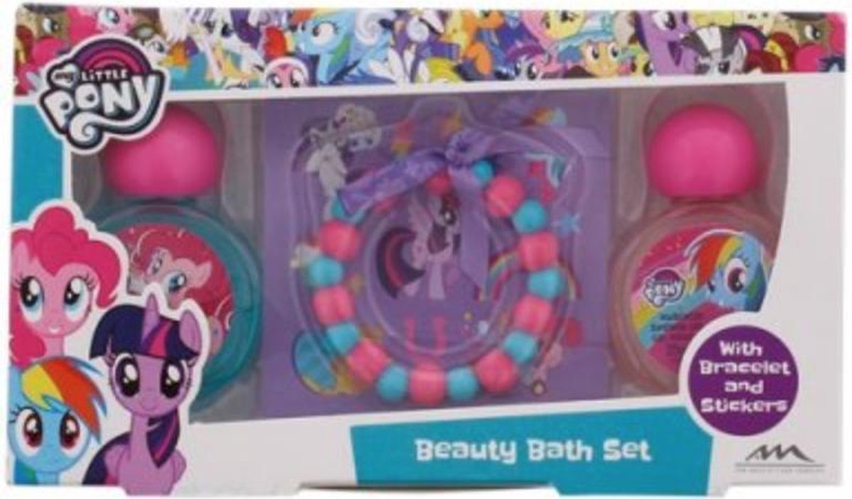 My Little Pony Beauty Bath set met armband en stickers