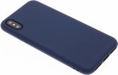 Color Backcover Iphone X / Xs - Donkerblauw / Dark Blue