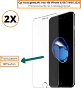 Fooniq Screenprotector Transparant 2x - Geschikt Voor Apple iPhone 6/6S/7/8/SE 2020