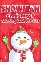 Snowman chrismast coloring book