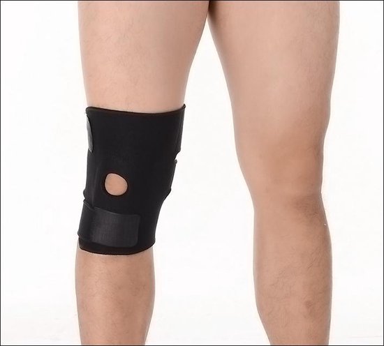 Genouillère Pro-Care - Néoprène - Orthopédique - Support à 2 ressorts - Universel - Anti-douleur - Zwart