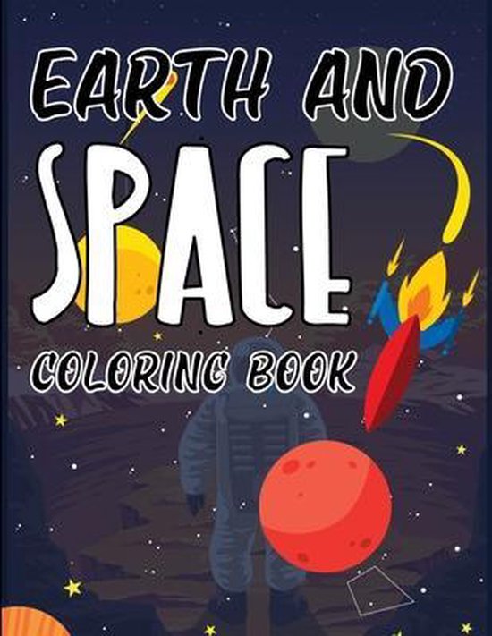 Earth And Space Coloring Book 9798567234112 Node Press Boeken