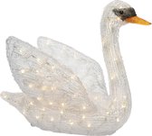 LED zwaan acryl buiten 67x34x55 cm 150L warm wit