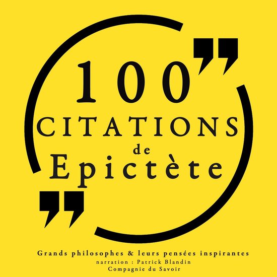 100 citations d'Epictète - cover