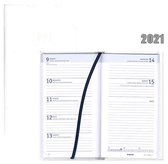 Brepols agenda 2021 - RIVOLI - NOTAVISION - Wit - Leatherlook - 7d/2p - 6talig - 9 x 16 cm