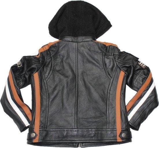 Urban Leather 5884 Fifty Eight Lamb BLACK Leather Kinder Jacket-XL