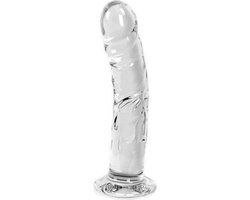 Glazen Dildo rond - transparant