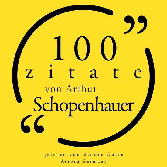 100 Zitate von Arthur Schopenhauer - cover