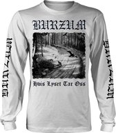 Burzum Longsleeve shirt -XL- HVIS LYSET TAR OSS (WHITE) Wit