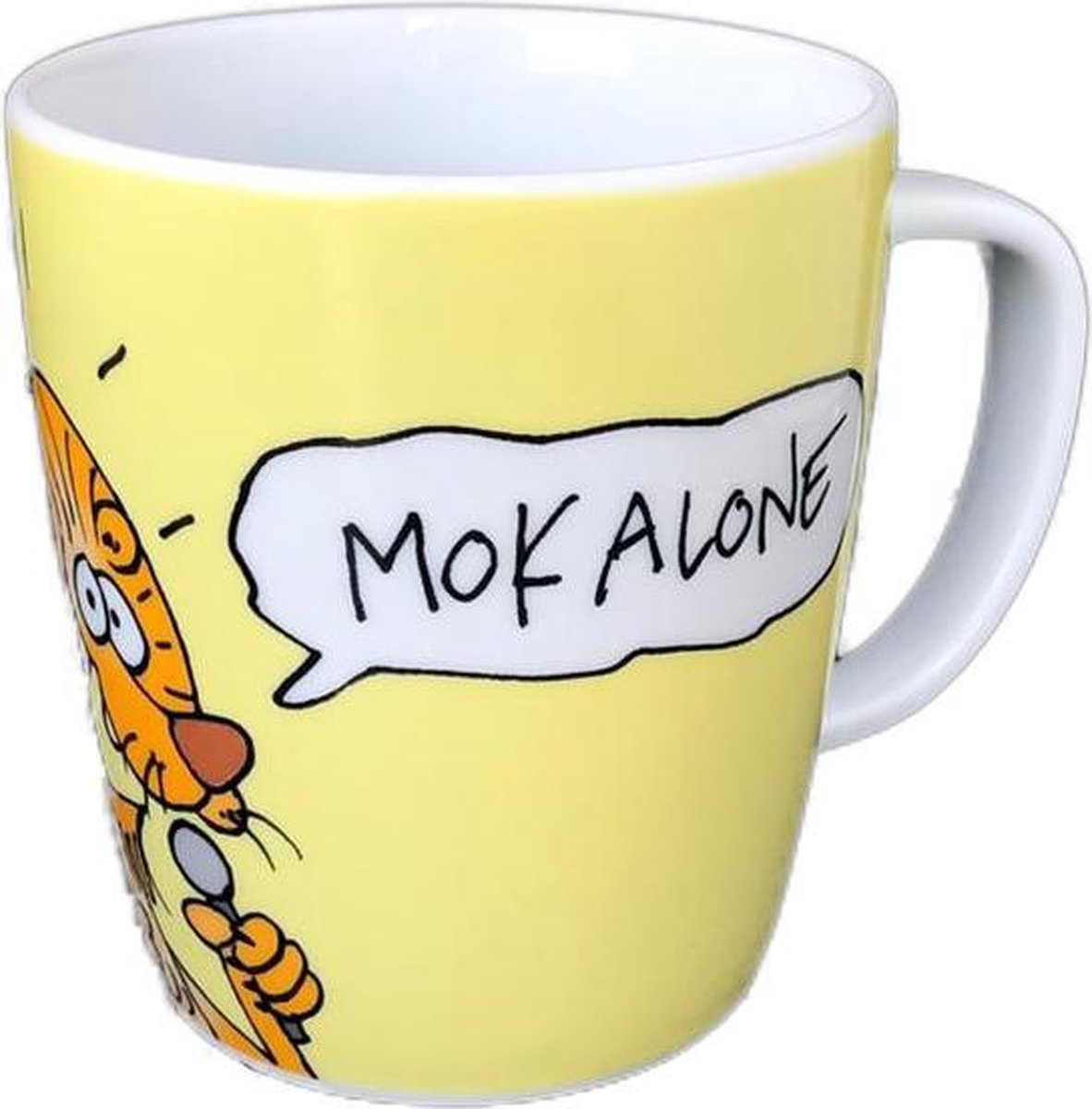 Toon van Driel grote mok voor koffie of thee | You never mok alone | kantoorhumor | 325 ml