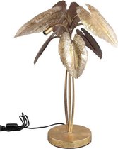 Industriële tafellamp - Lamp - Industrieel - Sfeer - Interieur - Sfeerlamp - Lampen - Sfeerlampen - Tafellampen - Tafellamp - Staande lamp - Metaal - Goud - 59 cm hoog