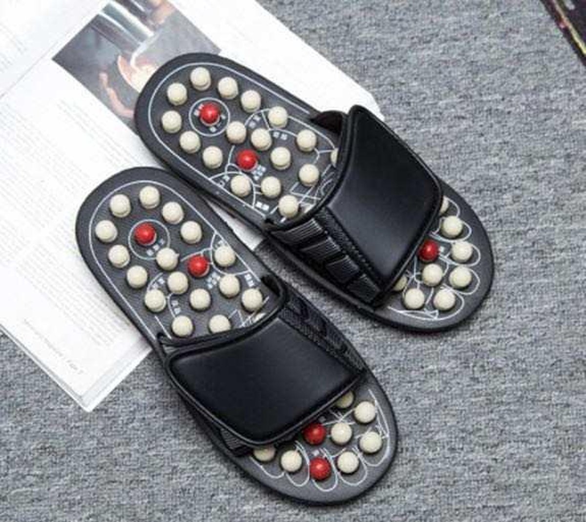 Unisex Massage Slippers Voetreflexologie Acupressuur Massagers Jade