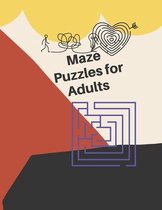 Maze Puzzles for Adults: Large Print