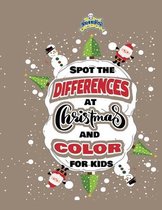 Spot the differences at Christmas and color for kids