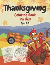Thanksgiving Coloring Book for Kids Ages 2-6