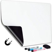 Whiteboard voor Koelkast - A3 formaat - Magnetisch - Inclusief 3 stiften en wisser