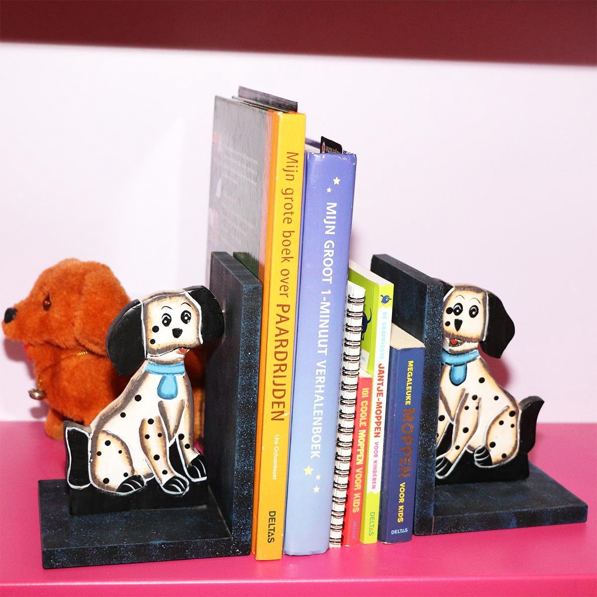 support de livres antidérapant pour bibliothèque jeux vidéo Lot de 2 serre-livres décoratifs en bois avec requin blanc pour étagères films DVD livres 
