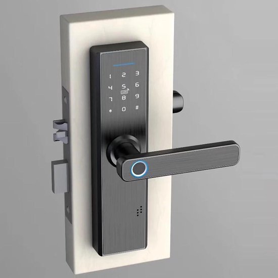 Geef rechten Top Frustratie Smart deurslot - Deurklink - Slim deurslot - Wifi - Home security -  Vingerafdruk -... | bol.com