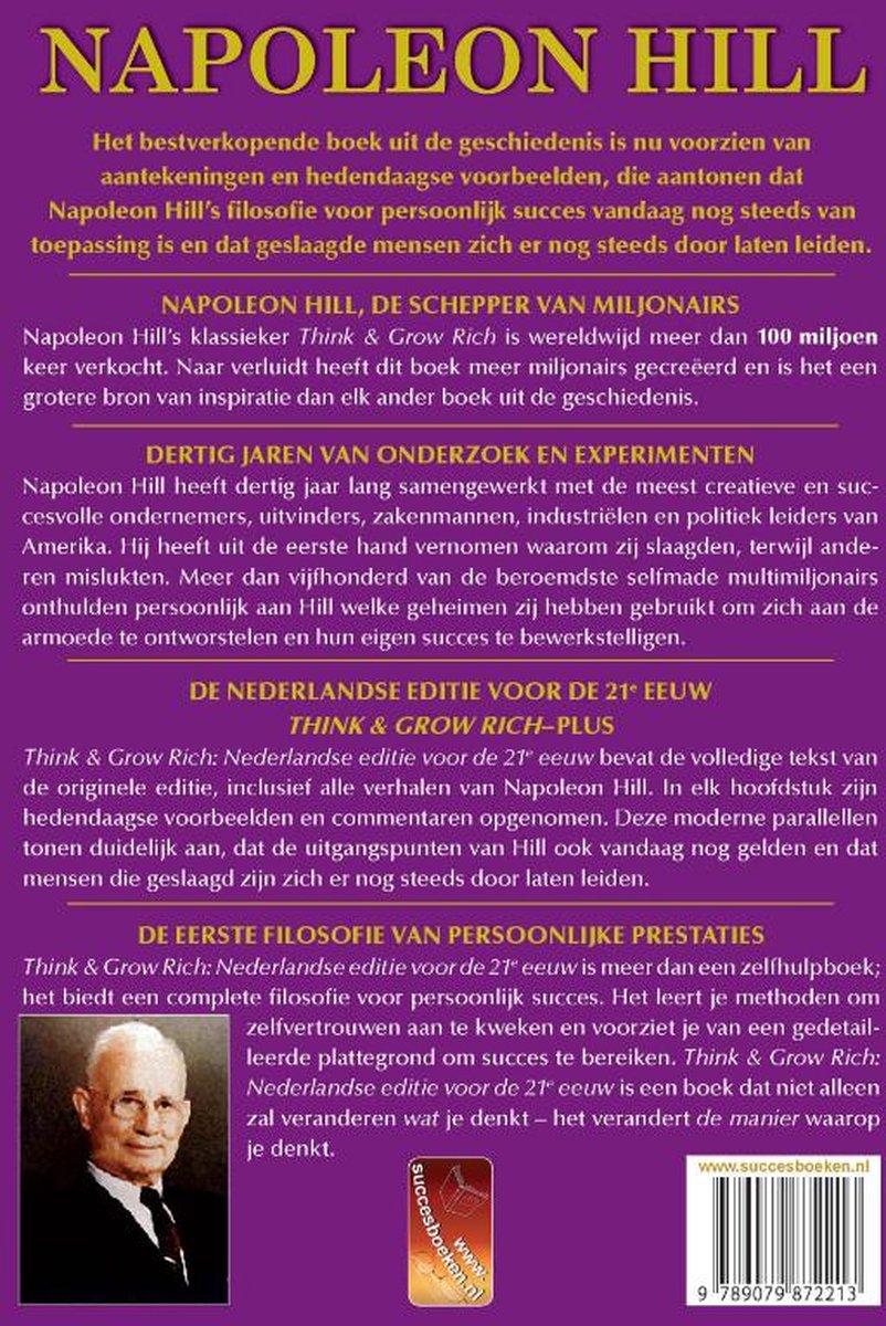 Think & Grow Rich - back cover