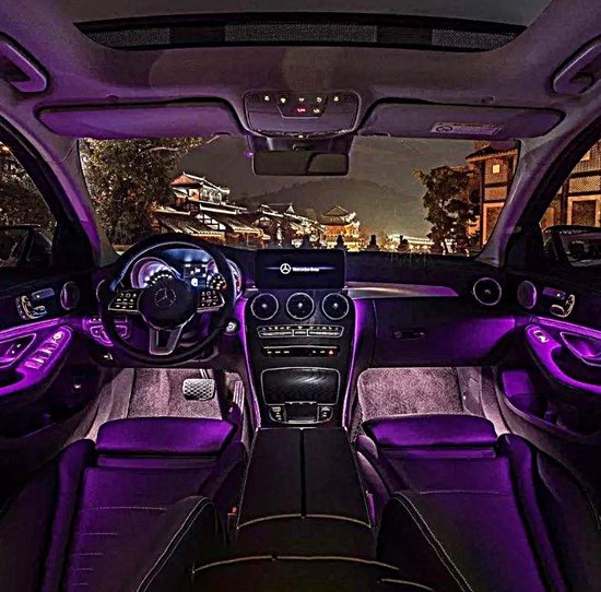 Snooze Ontwapening Keizer Luxe interieur verlichting RGB led - auto | bol.com