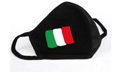 GetGlitterBaby - Katoen Mondkapje  / Wasbaar Mondmasker - Italië / Italiaanse Vlag