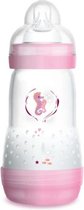 MAM  260ml ANTI-COLIC ZUIGFLES 2+ Medium flow Roze