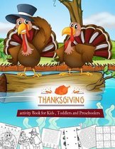 THANKSGIVING activity Book for Kids, Toddlers and Preschoolers