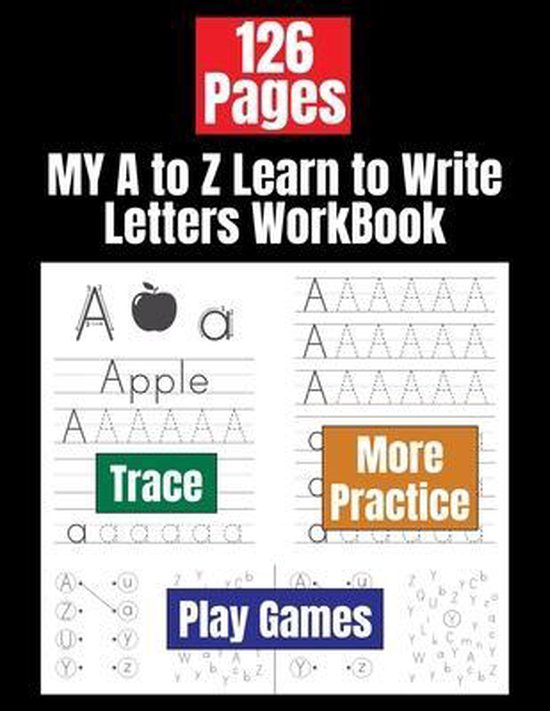 MY A to Z Learn to Write Letters WorkBook - cover