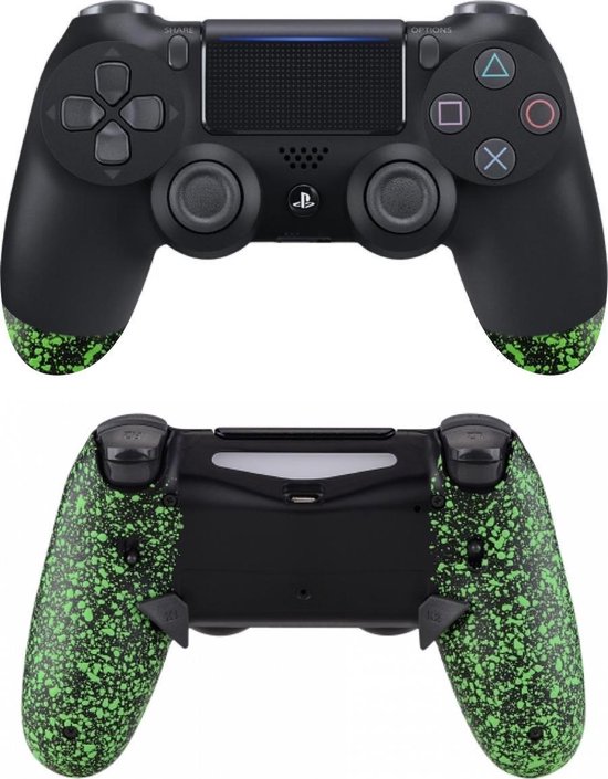 Sony DualShock 4 ELITE eSports Controller PS4 V2 – SCUF Remap MOD met Trigger Stops – 3D Grip Groen Custom