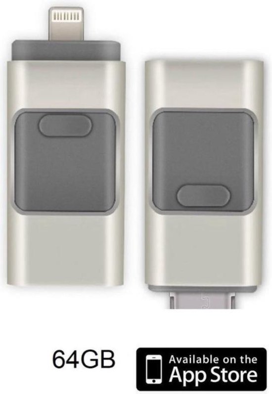 DrPhone Flashdrive 64 GB USB Stick 3 in 1 Flashdrive - OTG USB 3.0 + Micro  USB +... | bol.com