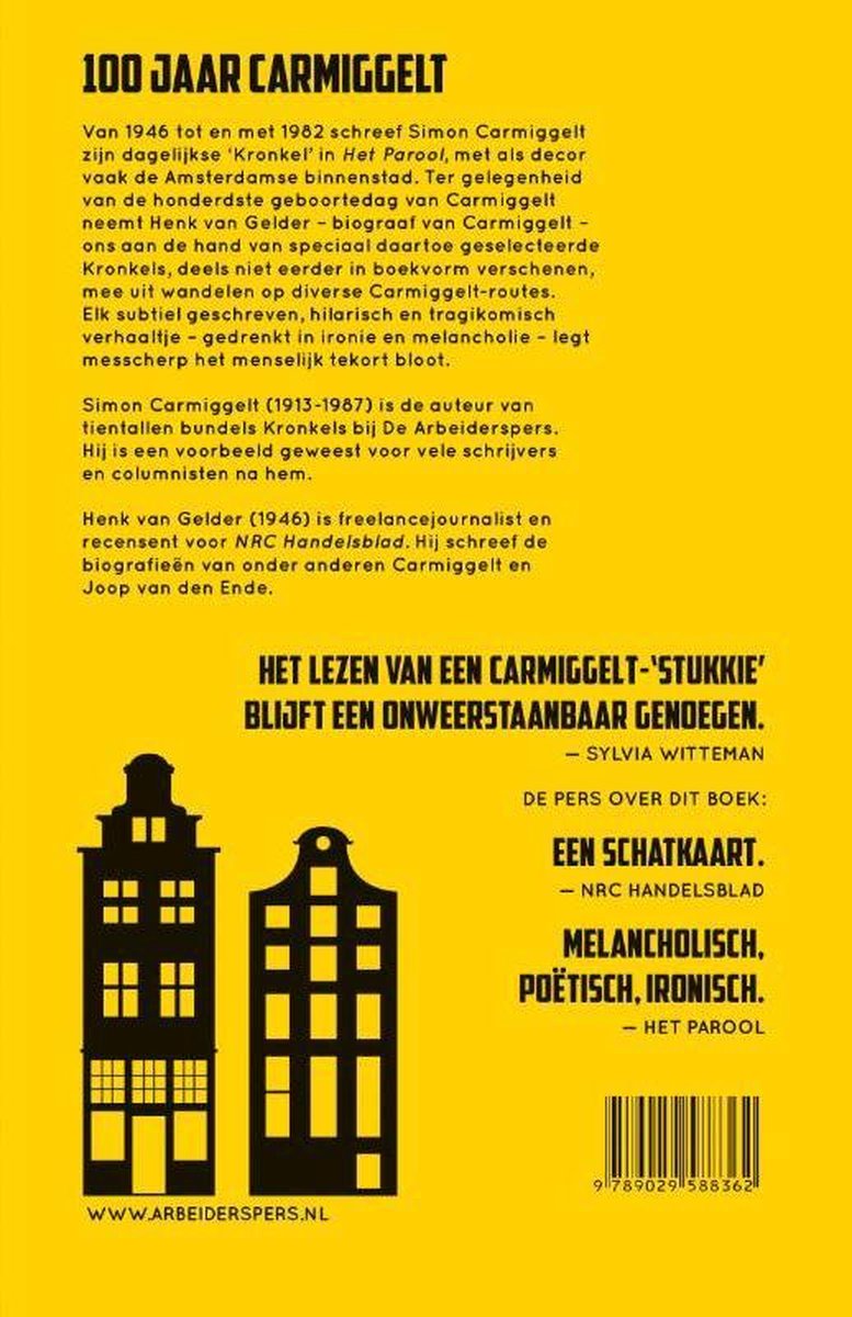 Dwalen door Amsterdam met S. Carmiggelt, Simon Carmiggelt | 9789029588362 |  Boeken | bol.com