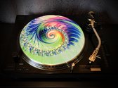 TRIPOFONICA 2 Felt Zoetrope Turntable Slipmat UV/Blacklight activated 12" - Premium slip mat – Platenspeler - for Vinyl LP Record Player - DJing - Audiophile - Original art Design - Psychedelic Art