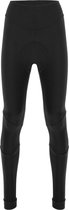 Santini Fietsbroek kort zonder bretels Zwart Dames - Alba Winter Thermofleece Tights For Women Black - S