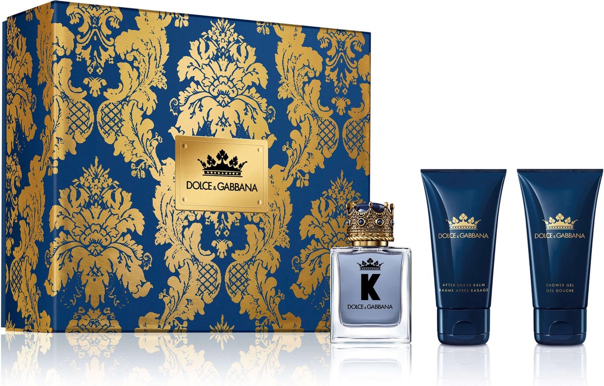 Goedkoopste Dolce & Gabbana K Geschenkset 50ml EDT 50ml Aftershave Balsem 50ml Shower Gel